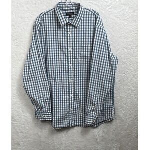 Banana Republic Non-Iron Tailored Slim‎ Fit Plaid Button Down Shirt XXL